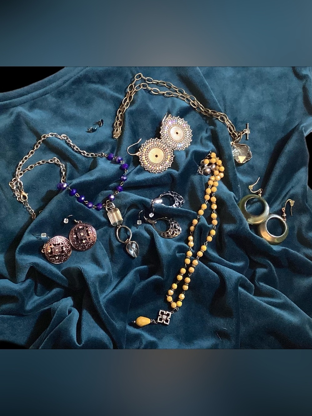 Mixed Jewelry Lot Dark Boho Fairy Necklaces & Earrings